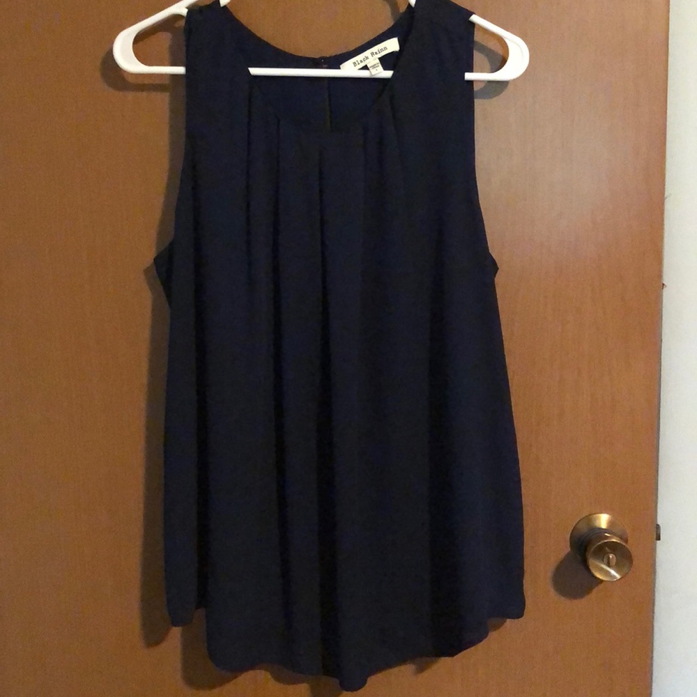 Simple navy dressy tank